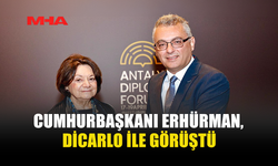 CUMHURBAŞKANI ERHÜRMAN, DİCARLO İLE BİR ARAYA GELDİ