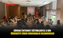 “GÜVENLİ İNTERNET EĞİTİMLERİ” KAPSAMINDA BUGÜNE KADAR ÜÇ BİN ÖĞRENCİ EĞİTİM ALDI