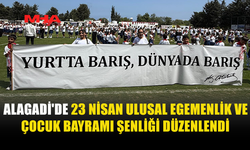 ALAGADİ’DE ÇOCUKLAR BAYRAMI DOYASIYA KUTLADI