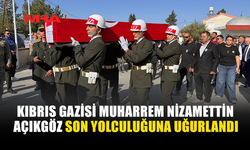 KIBRIS GAZİSİ MUHARREM NİZAMETTİN AÇIKGÖZ ASKERİ TÖRENLE DEFNEDİLDİ