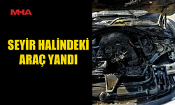 GİRNE–LEFKOŞA YOLUNDA ARAÇ YANGINI