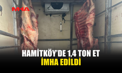HAMİTKÖY’DE SAĞLIKSIZ KOŞULLARDA, KAÇAK KESİLEN ETLER İMHA EDİLDİ