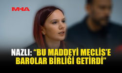 NAZLI: “GAZETECİLER SUÇLU HALE GETİRİLİYOR”