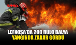 LEFKOŞA’DA BİÇER DÖVER YANGINI BÜYÜK ZARARA YOL AÇTI