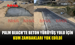PALM BEACH’TE KUM ZAMBAKLARI BETON ALTINDA KALDI