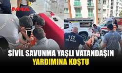 EVDE MAHSUR KALAN VATANDAŞ SİVİL SAVUNMA EKİPLERİ TARAFINDAN KURTARILDI