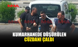 KUMARHANEDE DÜŞÜRÜLEN CÜZDANI ÇALAN ZANLI MAHKEMEYE ÇIKARILDI