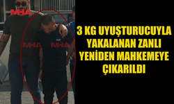 3 KG MADDE İLE YAKALANAN ZANLI 7 GÜN DAHA TUTUKLU KALACAK