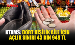 KTAMS: YOKSULLUK SINIRI 237 BİN TL’Yİ AŞTI