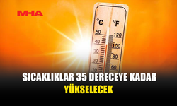 İÇ KESİMLERDE HAVA 35 DERECEYİ GÖRECEK