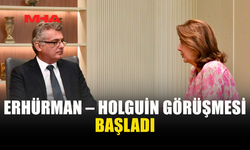 CUMHURBAŞKANI ERHÜRMAN – HOLGUİN GÖRÜŞMESİ BAŞLADI