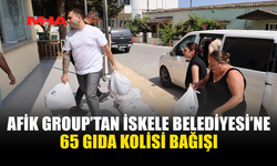 AFİK GROUP’TAN İSKELE’YE 65 GIDA KOLİSİ DESTEĞİ