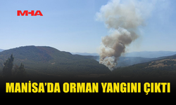 MANİSA'NIN SOMA İLÇESİNDE ORMAN YANGINI ÇIKTI