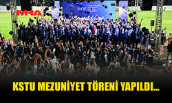KSTU’DA MEZUNİYET COŞKUSU: 526 ÖĞRENCİ KEP ATTI