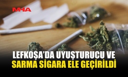 LEFKOŞA'DA HİNTKENEVİRİ VE SARMA SİGARALAR ELE GEÇİRİLDİ