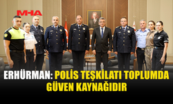 ERHÜRMAN POLİS TEŞKİLATI HEYETİNİ KABUL ETTİ