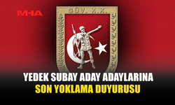 YEDEK SUBAYLAR İÇİN YOKLAMA TARİHİ BELLİ OLDU