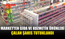 GEMİKONAĞI'NDA MARKETTEN HIRSIZLIK YAPAN ŞAHIS TUTUKLANDI