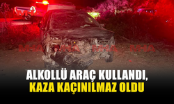 143 PROMİL ALKOLLÜ SÜRÜCÜ KAZA YAPTI