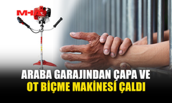 GARAJIN KAPISINI KIRIP TARIM EKİPMANLARINI ÇALDI