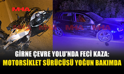 GİRNE ÇEVRE YOLU'NDA TRAFİK KAZASI...