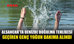 ALSANCAK’TA DENİZDE BOĞULMA TEHLİKESİ GEÇİREN GENÇ HASTANEYE KALDIRILDI