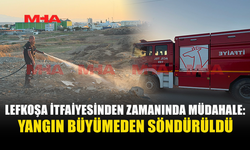 SANAYİ BÖLGESİ YAKININDAKİ YANGIN KISA SÜREDE SÖNDÜRÜLDÜ