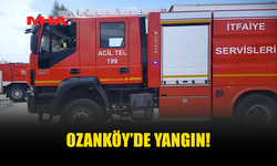 OZANKÖY’DE YANGIN: AĞAÇLAR VE ODUNLAR ZARAR GÖRDÜ