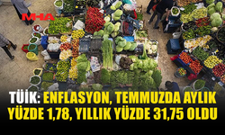 TÜİK TEMMUZ ENFLASYONUNU DUYURDU
