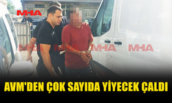 AVM'DEN ÇALDIĞI ÜRÜNLERLE YAKALANDI
