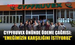 CYPFRUVEX ÖNÜNDE AÇIKLAMA: NARENCİYE KESİM EKİPLERİ ÖDEMELERİNİ İSTEDİ