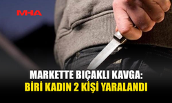 TAŞKINKÖY’DE MARKETTE BIÇAKLI OLAY: 2 YARALI