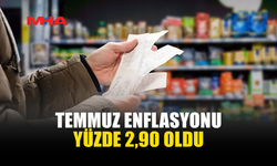 TEMMUZ AYI ENFLASYON ORANI YÜZDE 2,90…