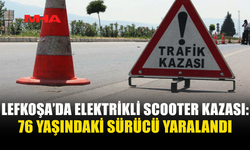 LEFKOŞA’DA ELEKTRİKLİ SCOOTER KAZASI