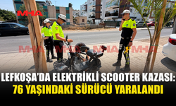 LEFKOŞA’DA ELEKTRİKLİ SCOOTER KAZASI