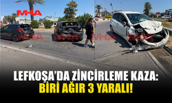 LEFKOŞA KAPALI SPOR SALONU ÇEMBERİ’NDE KAZA