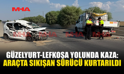 GÜZELYURT-LEFKOŞA YOLUNDA KAZA
