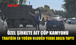 ARIZALANAN ÇÖP KAMYONU İÇİN GÖREV YİNE POLİSE DÜŞTÜ