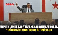 UBP, LEFKE VE YENİBOĞAZİÇİ İÇİN BELEDİYE BAŞKANI ADAYLARINI AÇIKLADI
