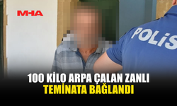 ARPA HIRSIZLIĞI ZANLISI TEMİNATA BAĞLANDI