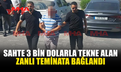 SAHTE DOLARLA TEKNE SATIN ALDI, TEMİNATA BAĞLANDI