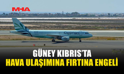 GÜNEY KIBRIS’TA FIRTINA HAYATI FELÇ ETTİ