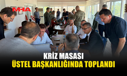 GEMİ KAZASI SONRASI KRİZ MASASI ÜSTEL BAŞKANLIĞINDA TOPLANDI