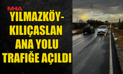 YILMAZKÖY-KILIÇASLAN ANA YOLU YENİDEN TRAFİĞE AÇILDI