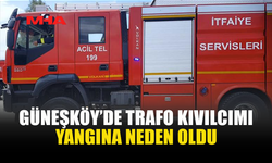 GÜNEŞKÖY’DE YANGIN: NARENCİYE VE ARMUT AĞAÇLARI ZARAR GÖRDÜ