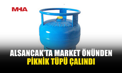 MARKETİN GİRİŞİNDEKİ PİKNİK TÜPÜNÜ ÇALDI