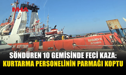 SÖNDÜREN 10 GEMİSİNDE İŞ KAZASI: BİR KİŞİ YARALANDI