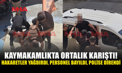 EKSİK EVRAK TARTIŞMASI BÜYÜDÜ! KAYMAKAMLIKTA POLİSLİK OLAY