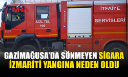 SÖNMEYEN SİGARA İZMARİTİ YATAĞI TUTUŞTURDU