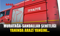 MURATAĞA-SANDALLAR ŞEHİTLİĞİ YANINDA YANGIN MEYDANA GELDİ